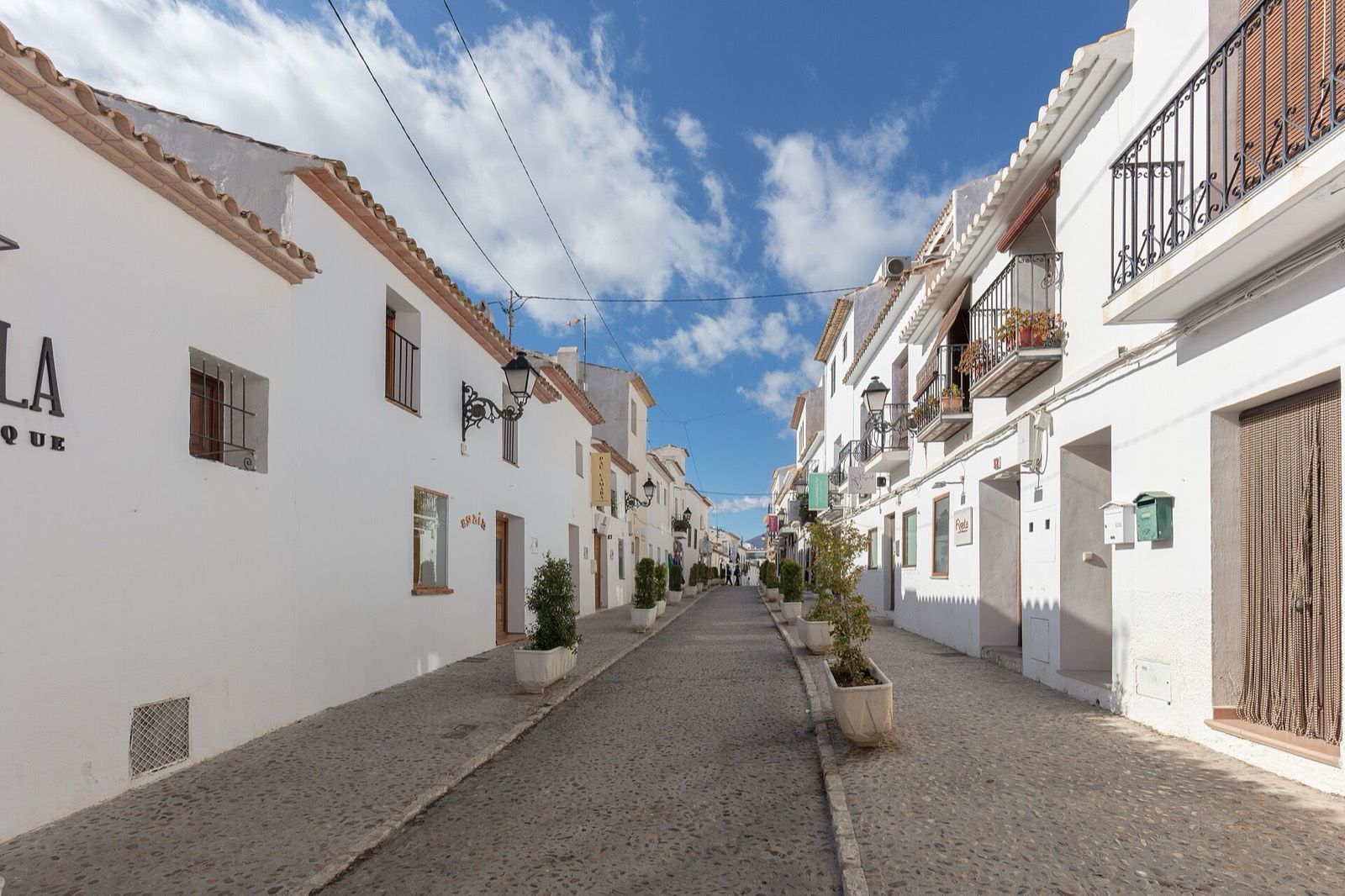 A quiet street in Altea's old town