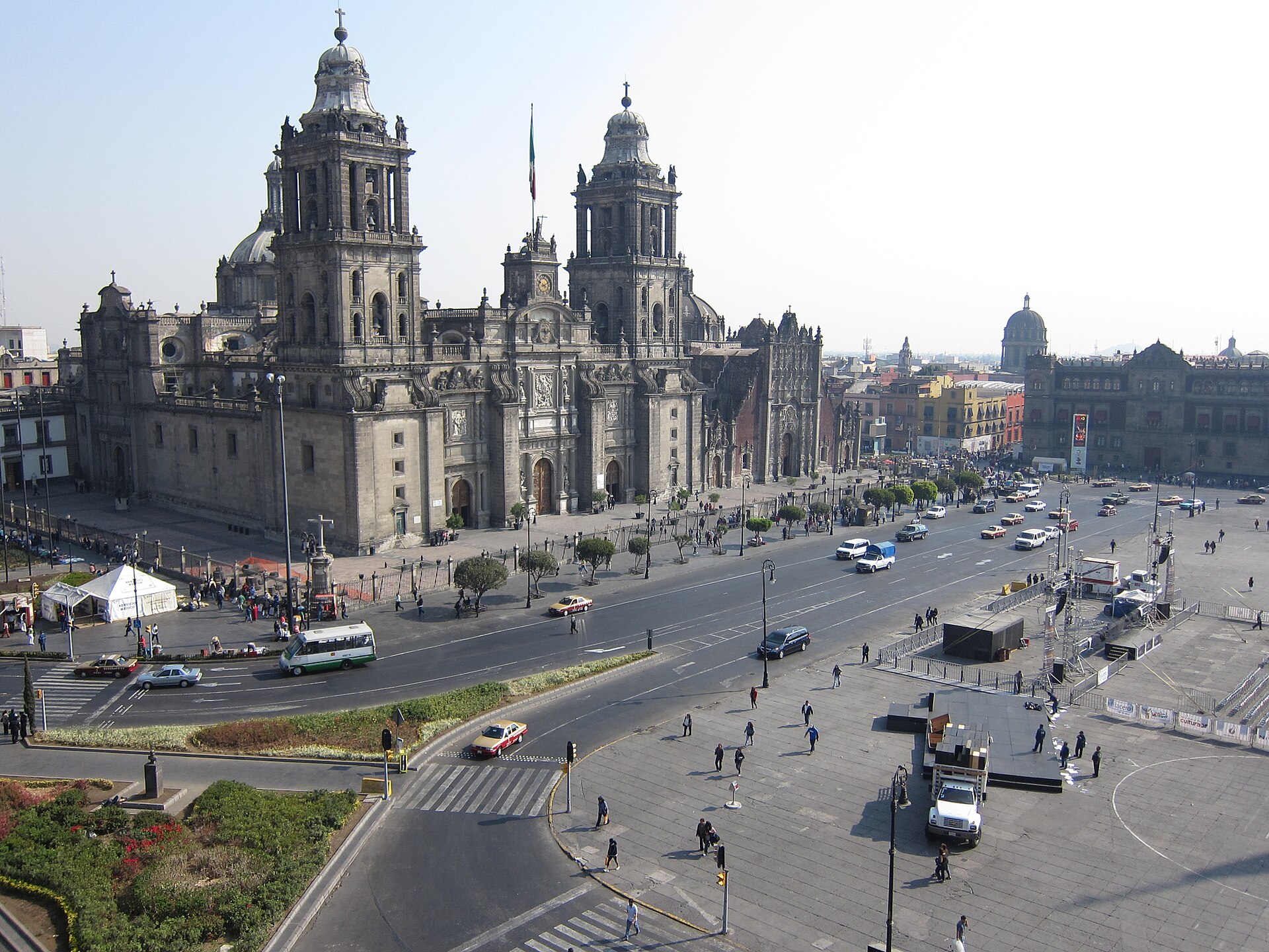 The Metropolitan Cathedral on the Zócalo, Mexico City's main square